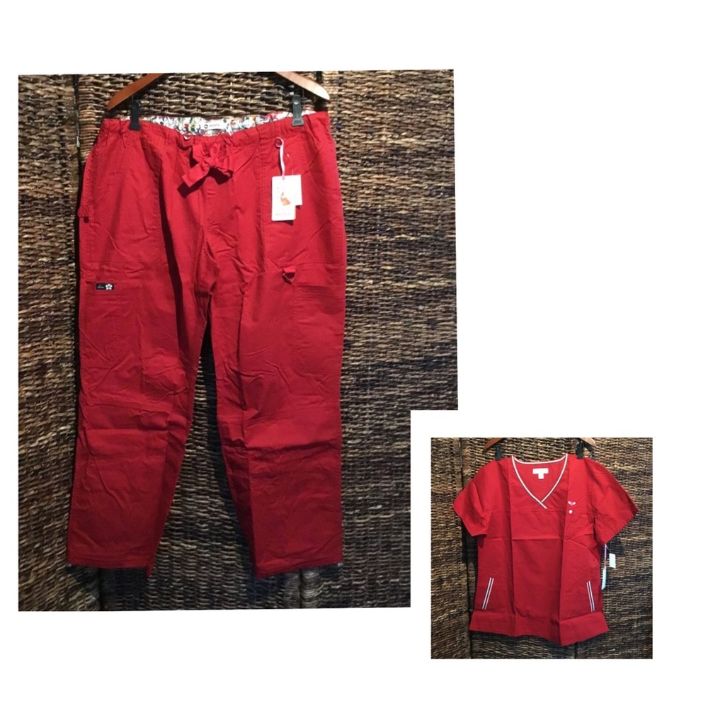 KIO KATHY PETERSON SCRUBS NEW TOP PANTS ORIGINAL PACKAGE FINAL PRICE